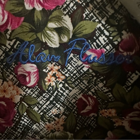 Alan Flusser Multicolor Plaid Casual Button Down Shirt - Picture 3 of 3